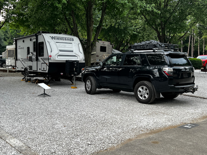 our camp site in Michigan