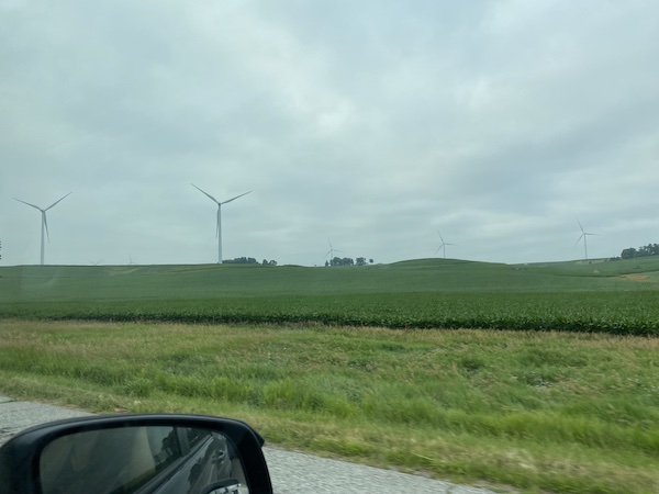 Wind turbines in Iowa