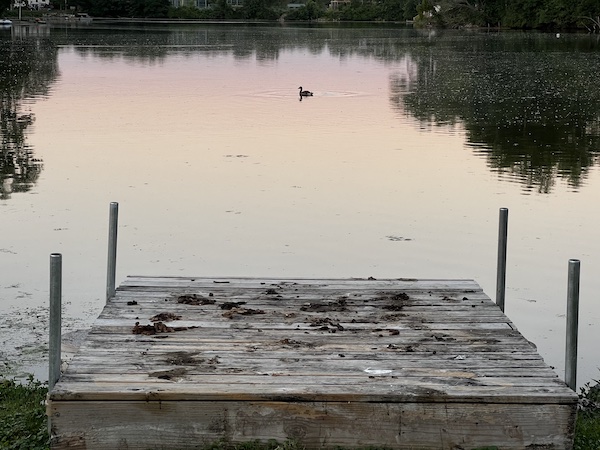 The doc on the pond in Illinois