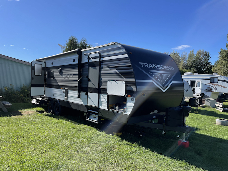 Our campsite in Shawinigan